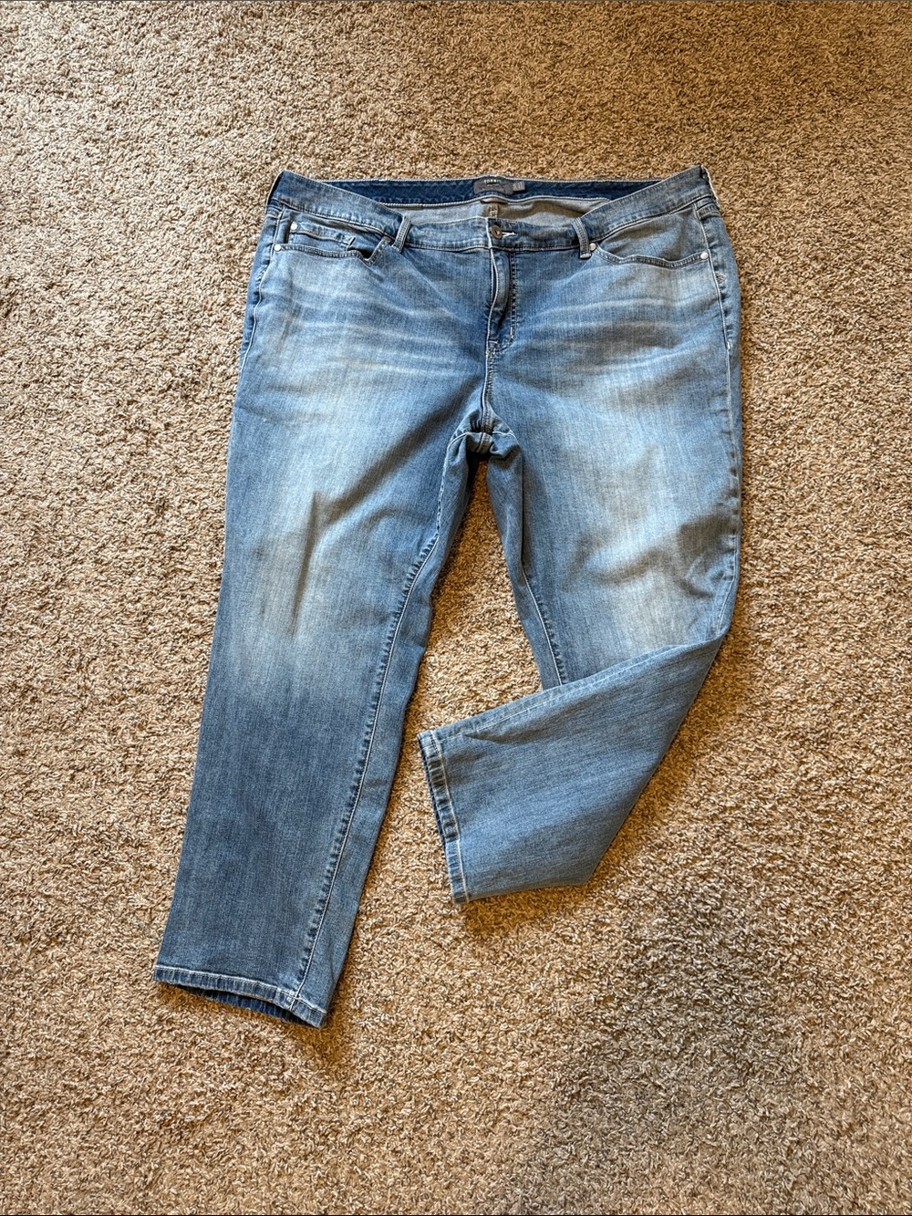 torrid Boyfriend Straight Vintage Stretch Light Wash Straight Leg Jeans